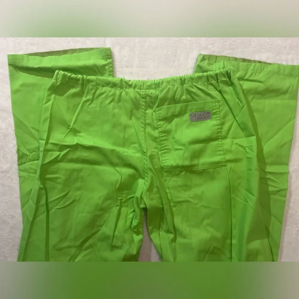 Urbane Women's bright Green Scrub pants XS - Picture 2 of 10